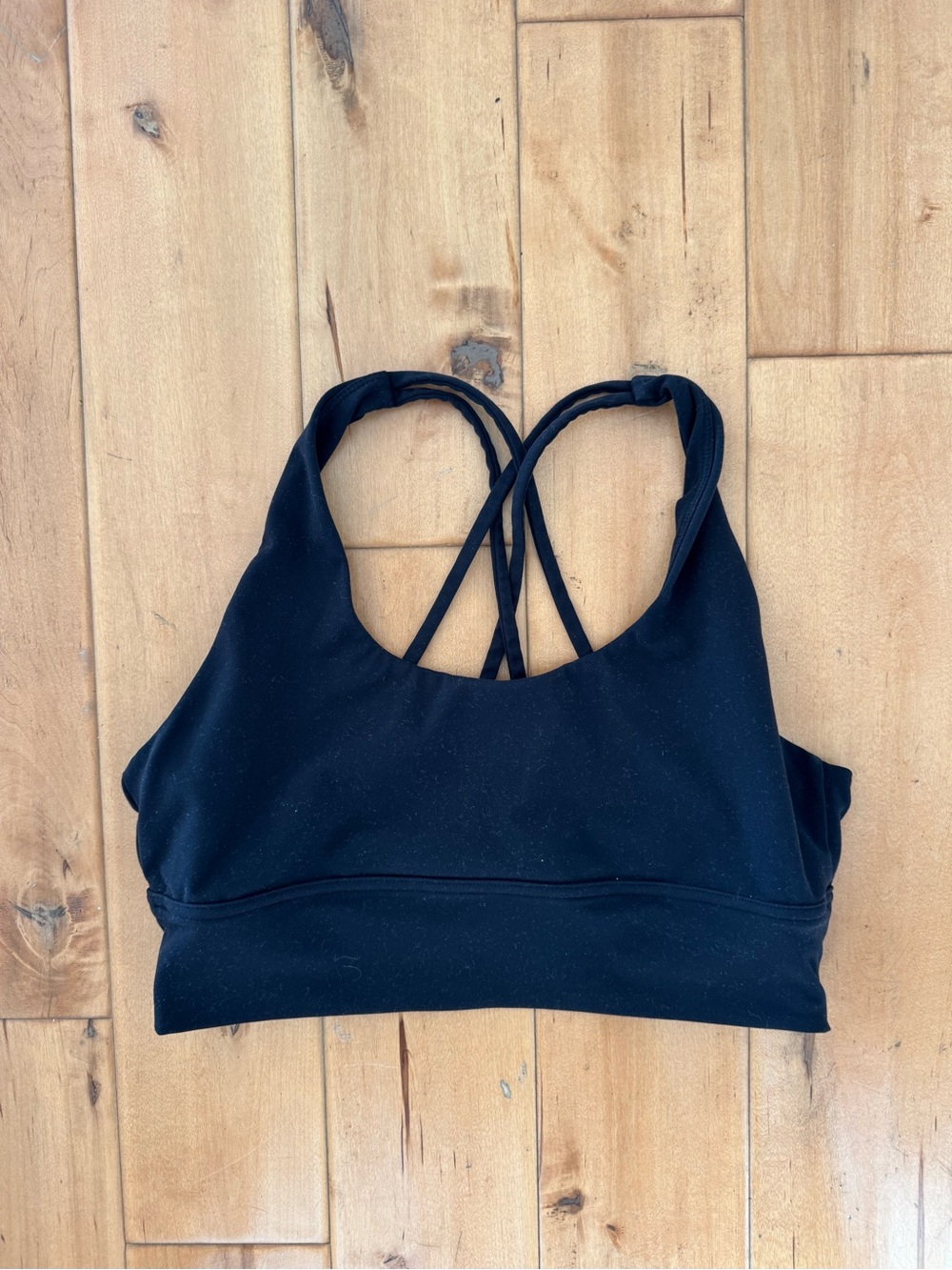 P'tula Black Crisscross Sports Bra